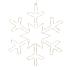 LED ozdobné svetlo Strieborná snehová vločka