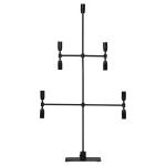 Svietnik Twice, čierna, 9-plameňový, 91 cm