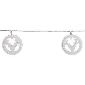 Svetelná LED reťaz Woodworks s 10 jeleními hlavami