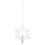 Dekoračná LED lampa Flamme Snow, vosková sviečka