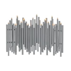 Svietnik Note, 16-plameňový, sivá