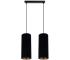 HEXE Luster na lanku AVALO 2xE27/60W/230V čierna