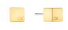 Calvin Klein Minimalistické pozlátené náušnice Geometric 35000246