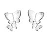 Hot Diamonds Pôvabné strieborné náušnice s diamantmi Flutter DE733