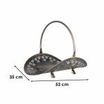 SKVELER Noša na drevo kovová ku krbu ANTIK Skveler