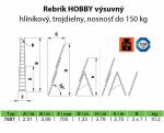 ITOSS Rebrík hliníkový univerzálny 3x7 HOBBY