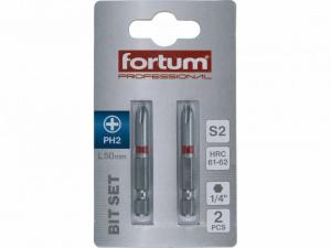 FORTUM Bit krížový PH2x50mm, 2ks,S2