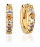 Sif Jakobs Nadčasové kruhy s kubickými zirkónmi Ellera SJ-E1066-ACZ-YG 1,1 cm