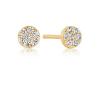 Sif Jakobs Drobné pozlátené náušnice kôstky s kubickými zirkónmi Cecina SJ-E2773-CZ(YG)