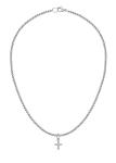 Morellato Nadčasový oceľový náhrdelník s krížikom SCZ1288