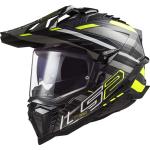LS2 MX701 Explorer C Edge Gloss Black H-V Yellow XL (61-62)