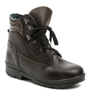 Livex 410 hnedá líc pánska zimná členková nadmerná obuv EUR 51