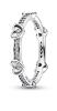 Pandora Romantický strieborný prsteň s kubickými zirkónmi Moments 192496C01 50 mm