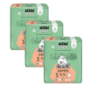 MUUMI Baby 5 maxi + 10-16 kg mesačné balenie eko plienok 132 ks