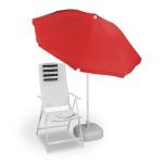 Okrúhly záhradný slnečník červený, RD20901