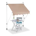 Balkónová markíza béžová 150cm, RD25723