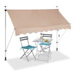 Balkónová markíza béžová 250cm, RD25723