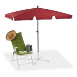 Záhradný slnečník obdĺžnikového tvaru červený, RD23227