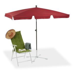 Záhradný slnečník obdĺžnikového tvaru červený, RD23227