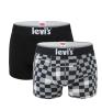 LEVI`S - boxerky 2PACK Levi`s man racerblock black combo - limitovaná edícia