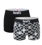 LEVI`S - boxerky 2PACK Levi`s man racerblock black combo - limitovaná edícia