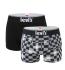 LEVI`S - boxerky 2PACK Levi`s man racerblock black combo - limitovaná edícia