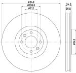 HELLA Brzdový kotúč 8DD 355 119-641