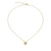 BREIL Nežný pozlátený náhrdelník so srdiečkom Darling TJ3156