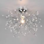 Stropné svietidlo Gloria, E27, 1-plameňové, chróm