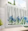 ArtFir Záclona ALA P | modré kvety 150 x 60 cm