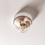 Stropné svietidlo Nook číre tienidlo biela/zlatá