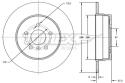 TOMEX Brzdový kotúč TX 72-68