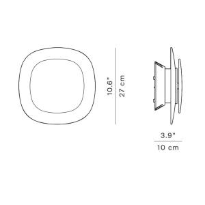 Luceplan Luthien nástenné LED svetlo 2 700K ružová