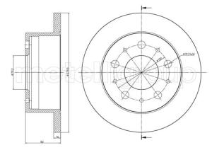 CIFAM Brzdový kotúč 800732