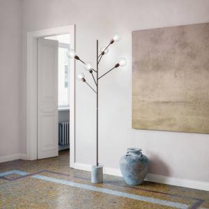 Modo Luce Baobab stojacia lampa 6-pl. olovene sivá