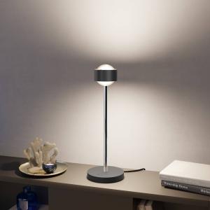 Puk! 80 Eye Table LED, šošovka matná, čierna/chróm