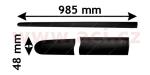 boční lišta předních dveří černá (5dv.) L ACI 5894403