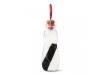 Fľaša na vodu s filtračným binchotánom BLACK+BLUM EGG004, sklo, 600ml, červená
