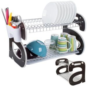 Dvojposchodový odkvapkávač, tmavo hnedá Verk 07115