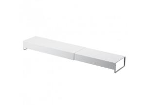 Polica kuchynská roztiahnuteľná Yamazaki Tower 5248, biela