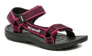 Scandi 251-0002-T1 čierno ružové sandále EUR 39