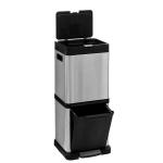 Nerezový kovový odpadkový kôš 20l + 14l, 5Five 186156