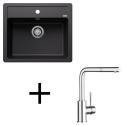 Blanco set Legra 6 + Mila-S chróm biela soft