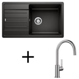 Blanco set Legra XL 6 S + Candor leštený nerez biela soft