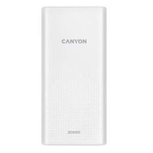 Canyon PB-2001 Powerbanka, Li-Pol, 20.000 mAh, Biela