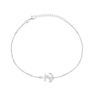 Brilio Silver Moderný strieborný náramok Kotva BRC67W