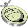 Prívesok MEME FACE z ocele - CHALLENGE ACCEPTED AA27.31