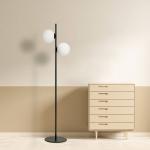 Stojacia lampa Jugen, čierna, 2-plameňová