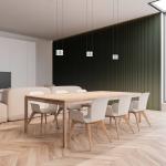 BANKAMP Impulse LED závesné svietidlo 3-pl. nikel