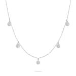 Tamaris Originálny oceľový náhrdelník s príveskami Coins TJ-0447-N-45